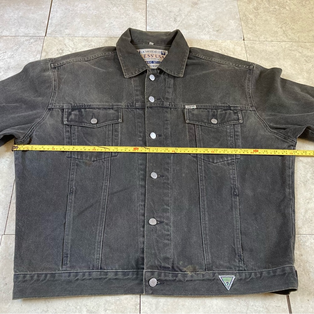 Vintage Georges Marciano Guess Jean Jacket Classic Cut G.M. American Cut - Picture 9 of 12